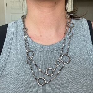 David Yurman Infinity Chain Necklace With Pearls